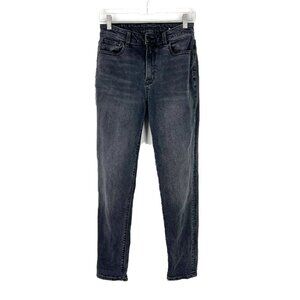 American Eagle Stretch Mom Jean Black Wash Size 2 EUC T2788